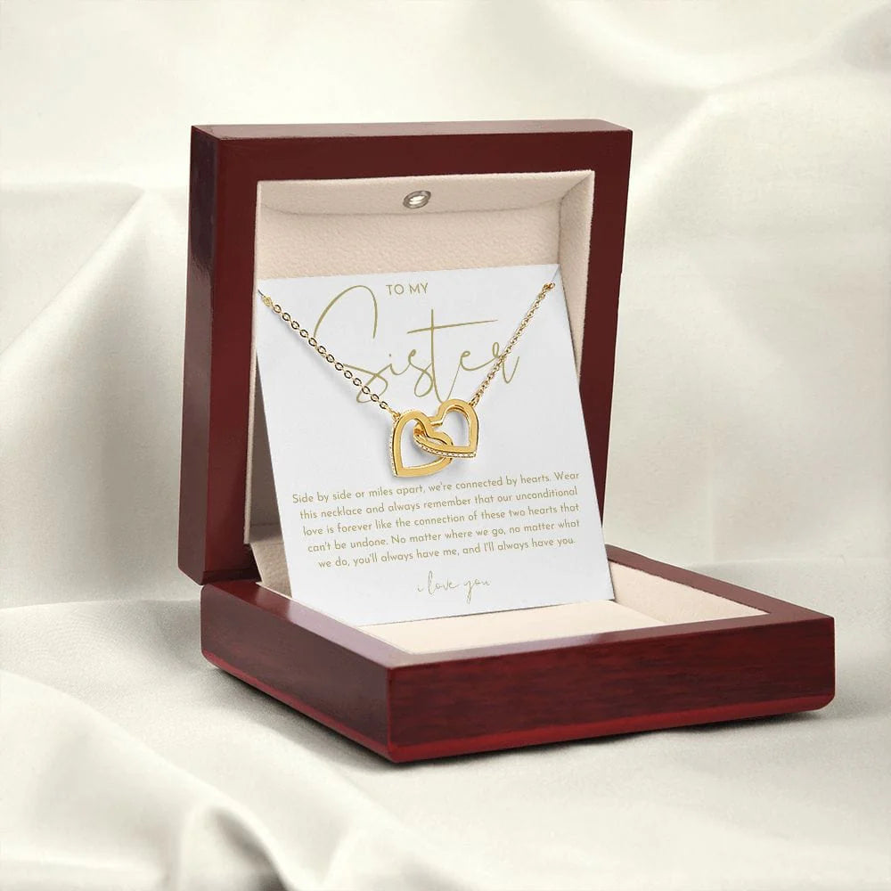 To My Sister Necklace (Side by Side)