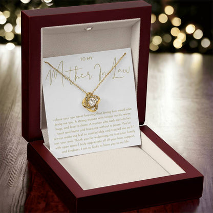 Mother in Law Gift - Love Knot Necklace