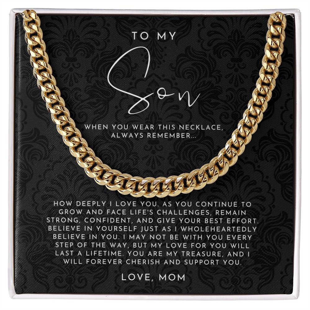 To My Son Necklace from Mom