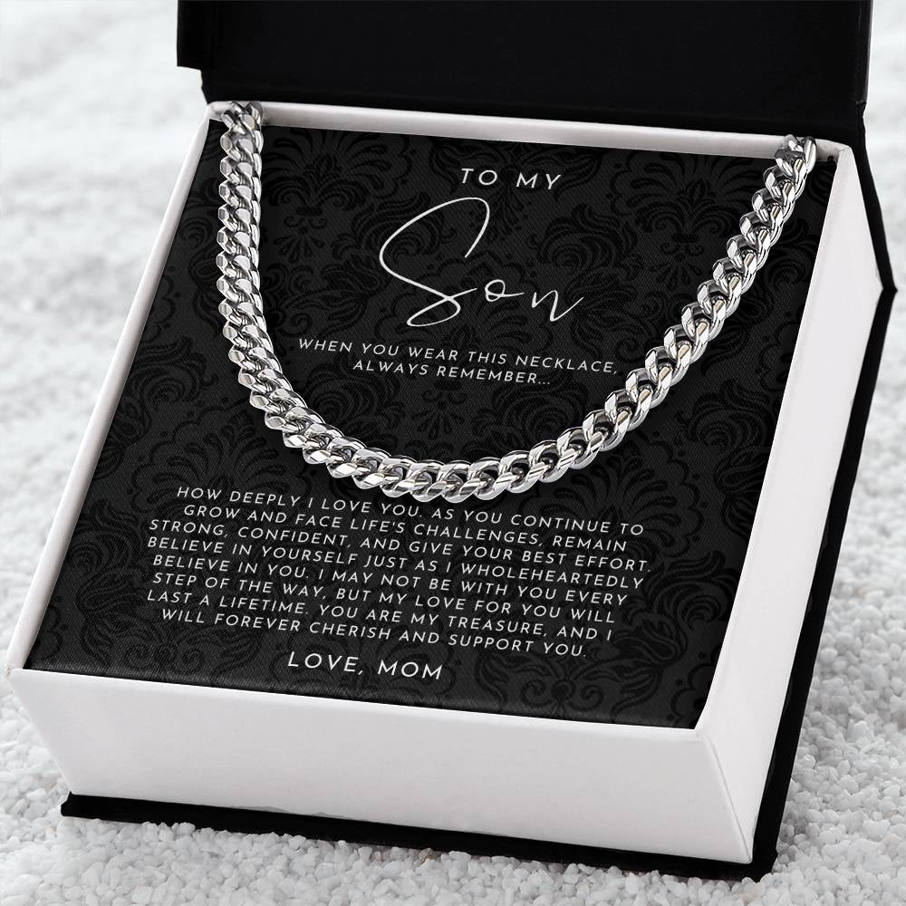 To My Son Necklace from Mom