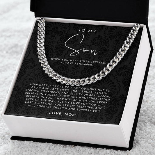 To My Son Necklace from Mom