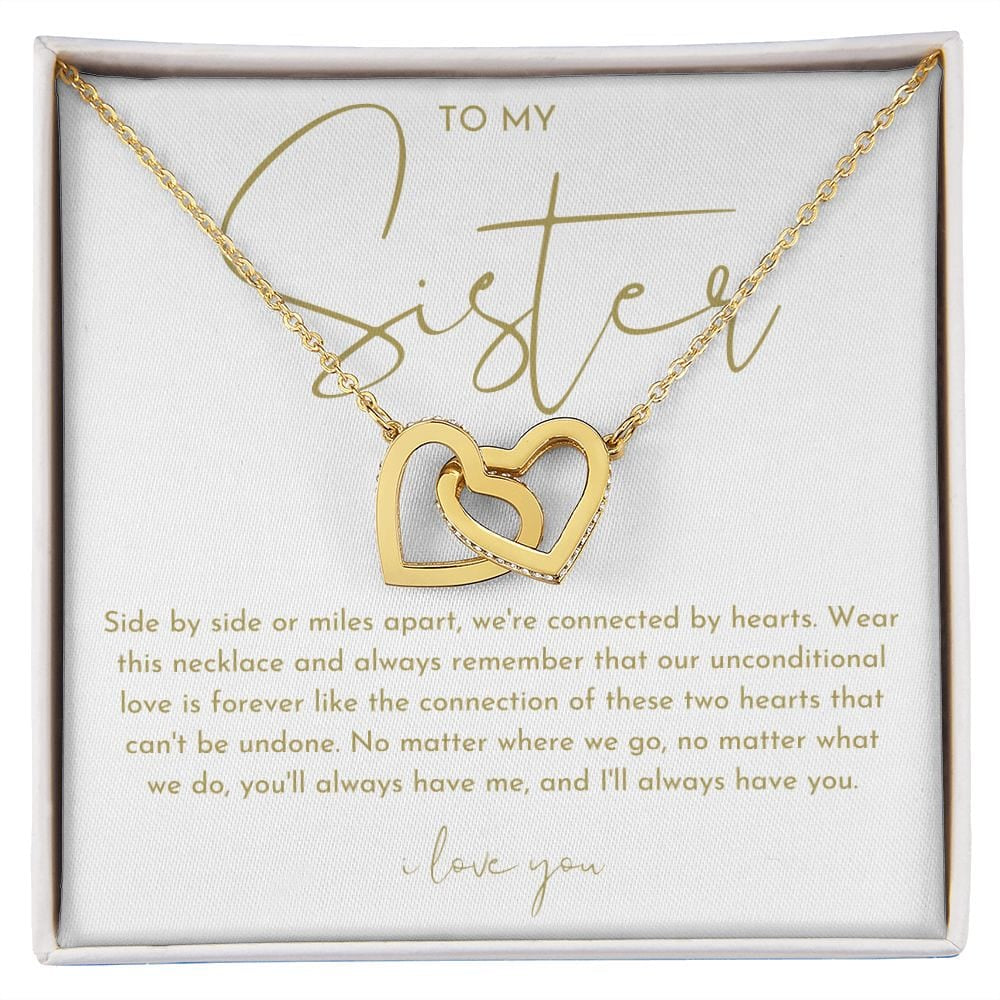 To My Sister Necklace (Side by Side)