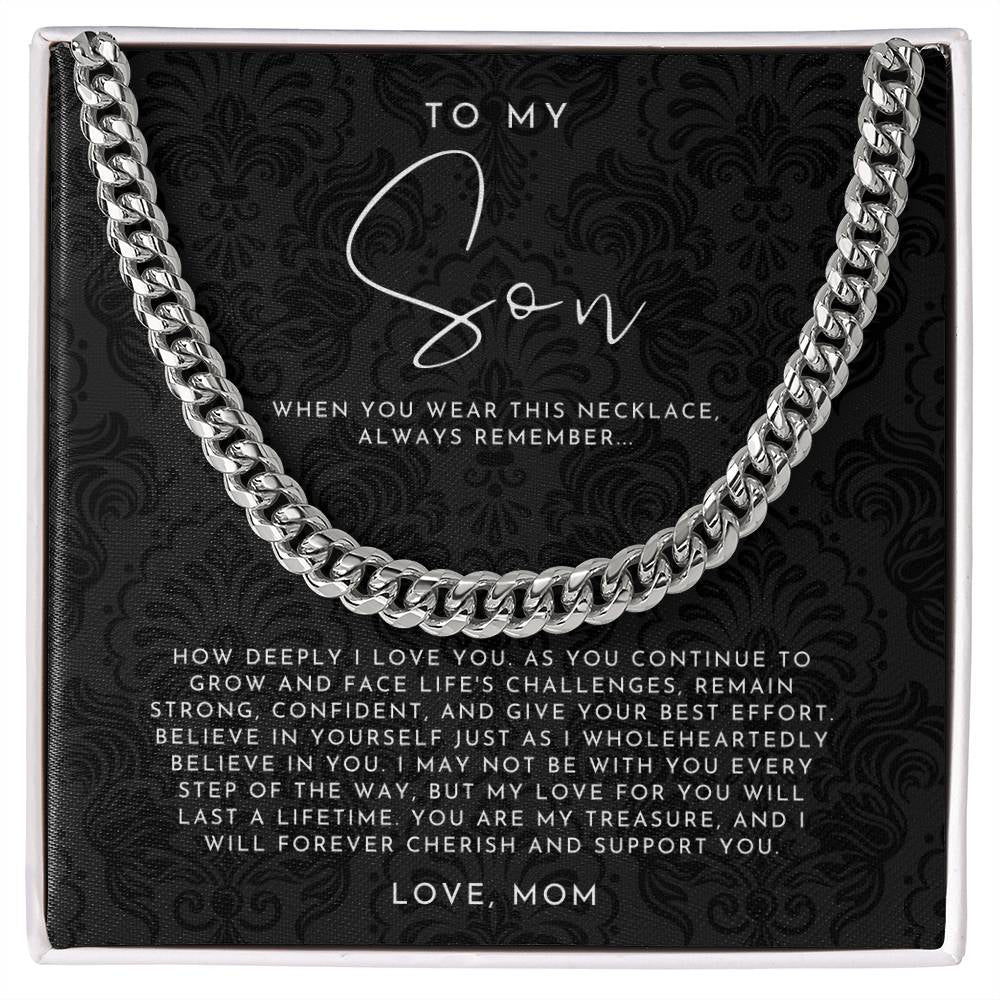 To My Son Necklace from Mom