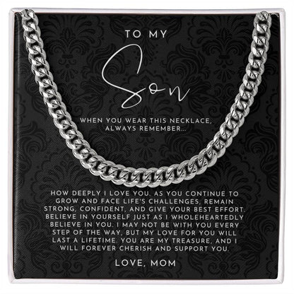 To My Son Necklace from Mom