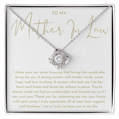 Mother in Law Gift - Love Knot Necklace