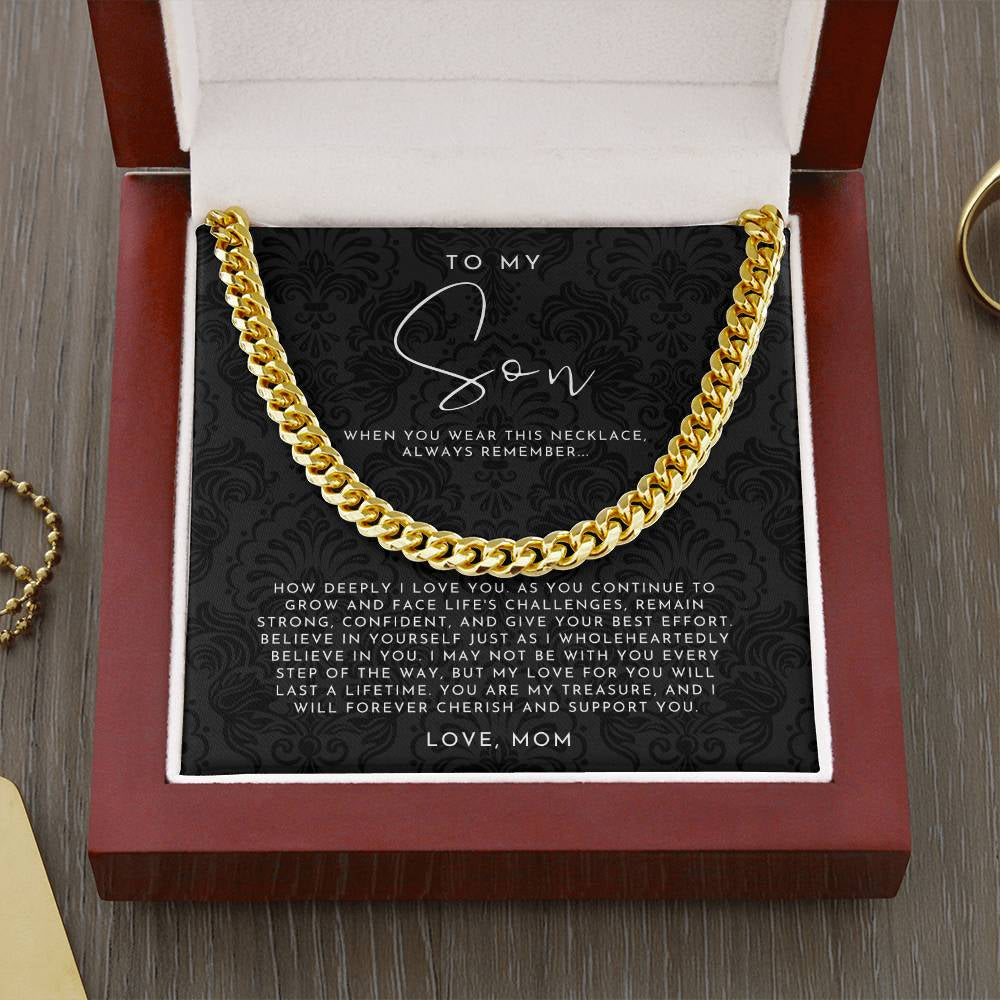 To My Son Necklace from Mom