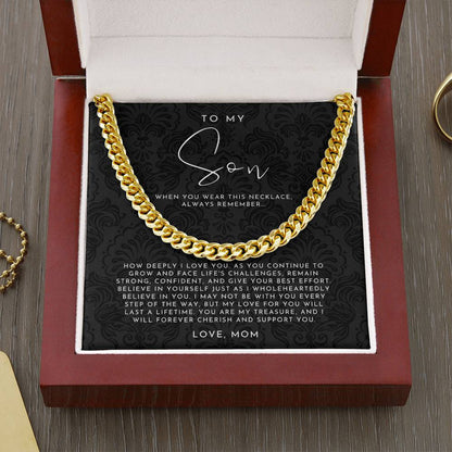 To My Son Necklace from Mom