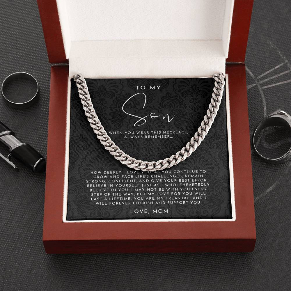 To My Son Necklace from Mom