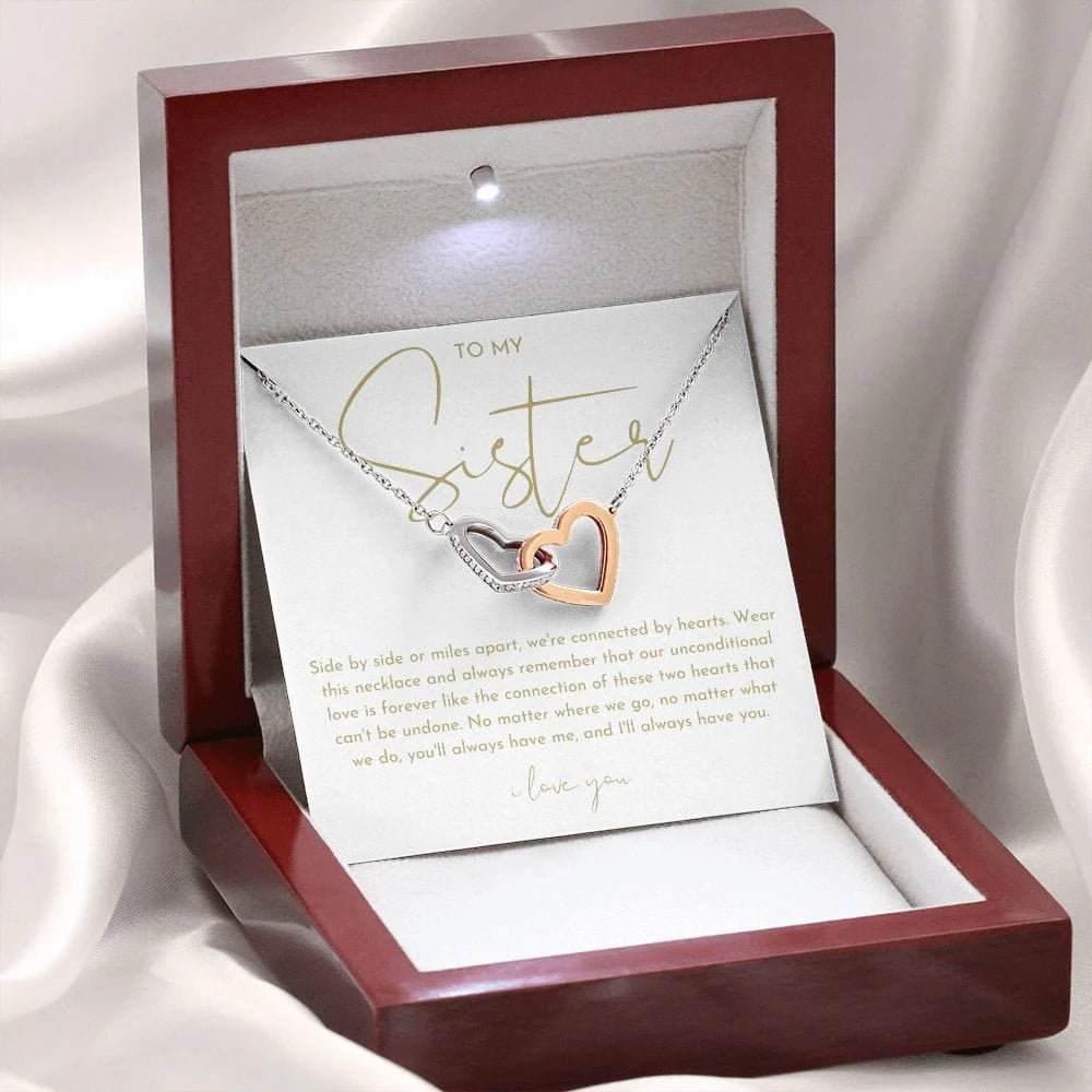 To My Sister Necklace (Side by Side)