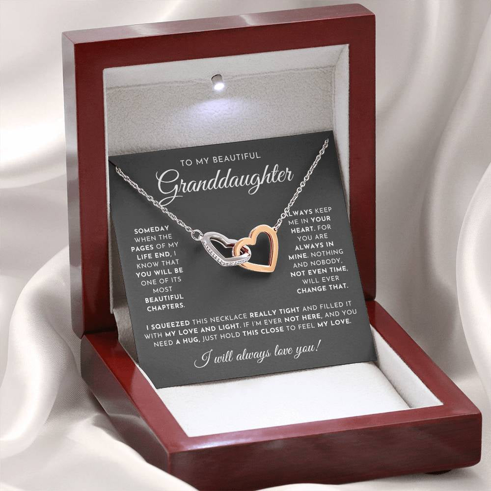 To My Beautiful Granddaughter Necklace